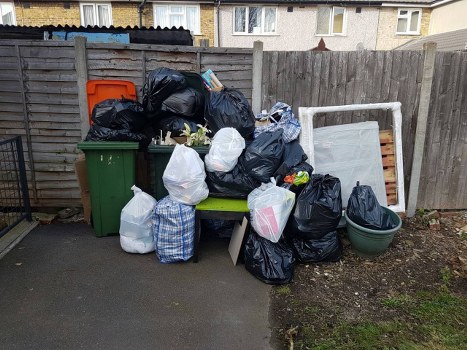 Professional house clearance team at work in Brent Cross