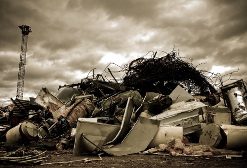 Satisfied homeowners after garage clearance in Brent Cross